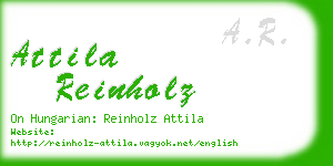 attila reinholz business card